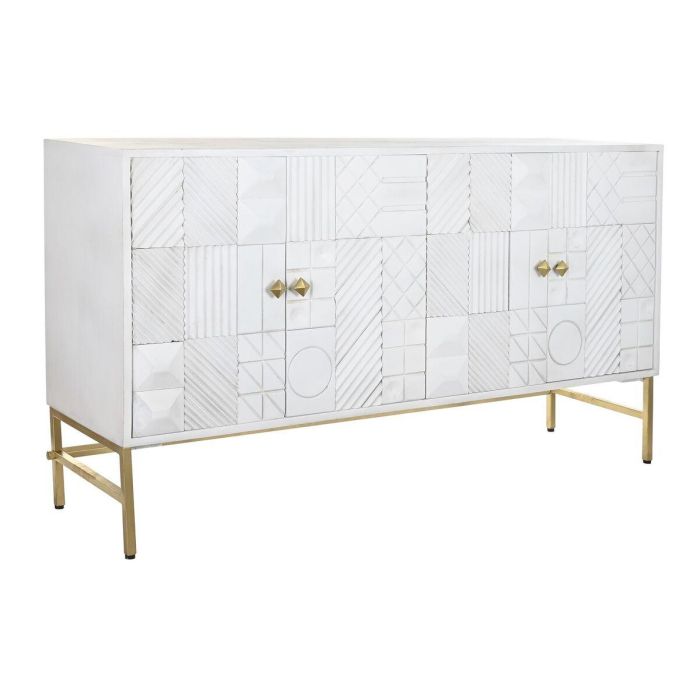 Buffet Moderno DKD Home Decor Blanco Dorado 43 x 84 x 157 cm