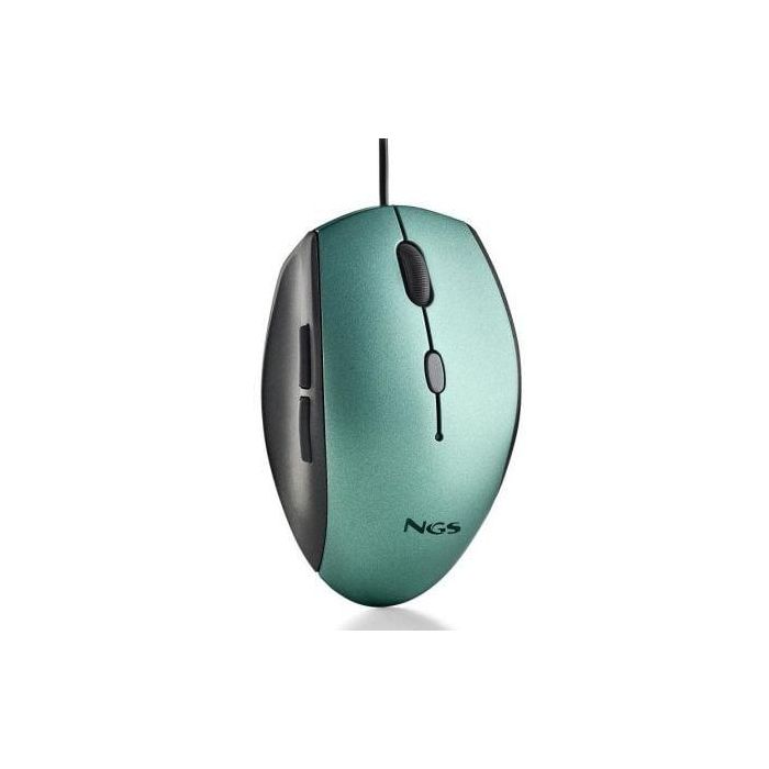 Ratón Ergonómico NGS Moth Ice/ Hasta 1600 DPI/ Verde Hielo Ratón Ergonómico NGS Moth Ice/ Hasta 1600 DPI/ Verde Hielo