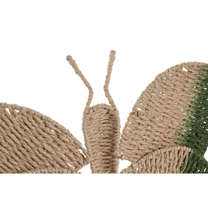 Decoracion Pared Shabby DKD Home Decor Verde Natural 8.5 x 28 x 49 cm (4 Unidades) 2