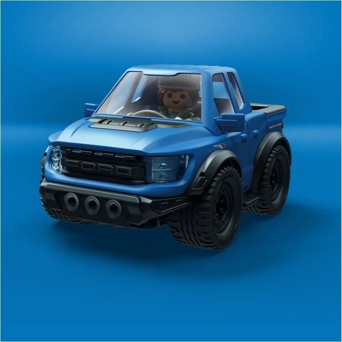 Playmobil Ford F-150 Raptor, Vehículo de Juguete 4x4 Todoterreno, Set de Juego Aventuras con Figura, Ideal para Niños y Niñas +3 Años 1