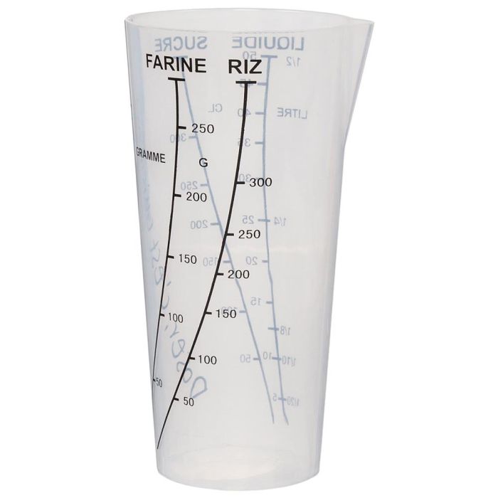 Lily Cook Vaso Medidor Translúcido con Pico Vertedor para Medir Ingredientes, Colores Surtidos, 8.5x8x16.2 cm 4