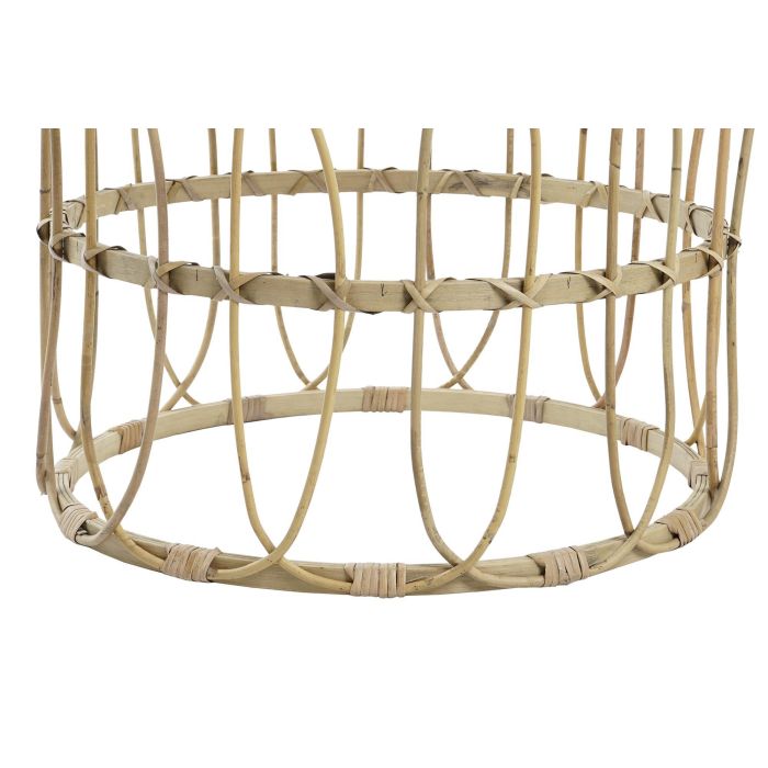 DKD Home Decor Mesita Auxiliar Urban Marron Ratán 50 x 41.5 x 50 cm Set de 2 3