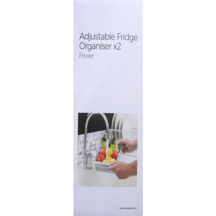 Organizador Ajustable para Nevera Friwer InnovaGoods 2 Unidades 10 Organizador Ajustable para Nevera Friwer InnovaGoods 2 Unidades 10