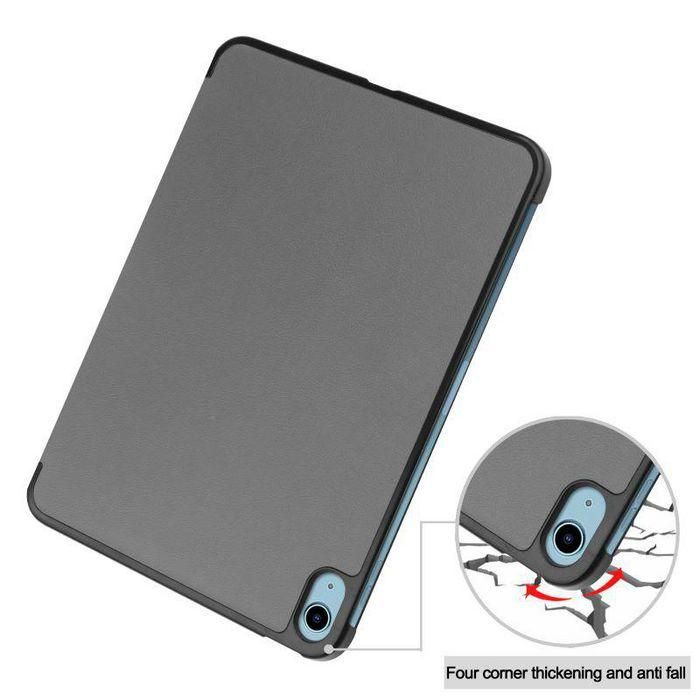 CoreParts For Apple iPad 10th Gen 10.9-inch (2022) Tri-fold Caster Hard Shell Cover with Auto Wake Function - Gray 5 CoreParts For Apple iPad 10th Gen 10.9-inch (2022) Tri-fold Caster Hard Shell Cover with Auto Wake Function - Gray 5