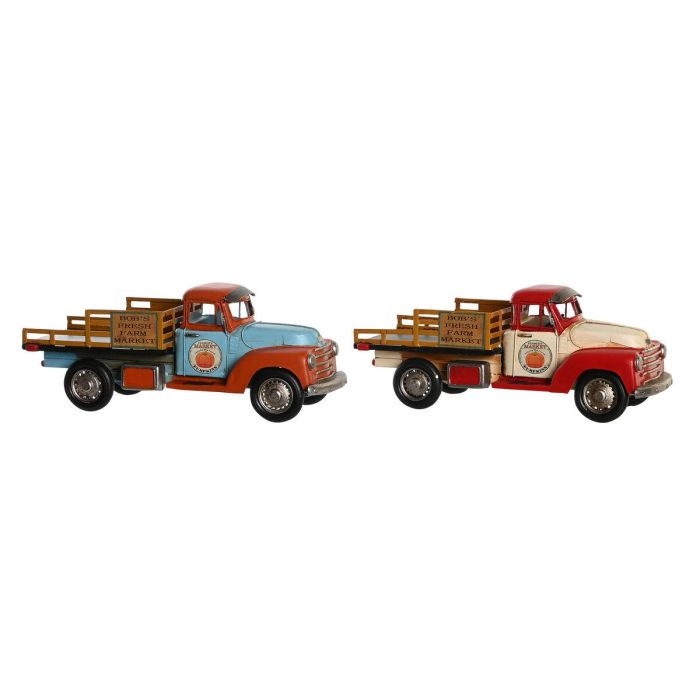Vehiculo Decoracion Vintage DKD Home Decor Rojo Naranja 12 x 13 x 31 cm (2 Unidades) Vehiculo Decoracion Vintage DKD Home Decor Rojo Naranja 12 x 13 x 31 cm (2 Unidades)