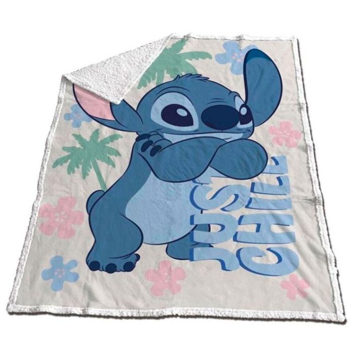 Disney Manta Coralina Sherpa Stitch 130x170cm 100% Poliéster