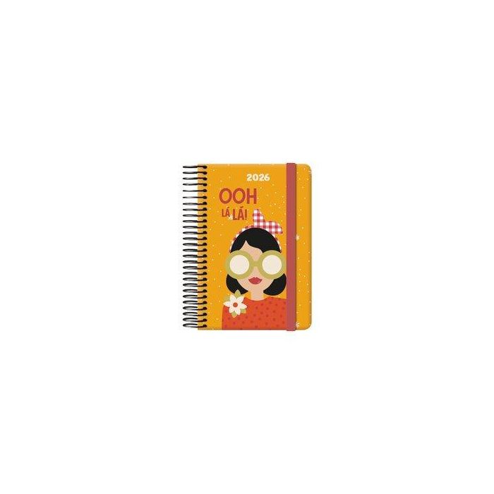 Agenda Anual (2026) Dohe Cute Espiral Tapa Extra Con Goma 85X130 S/V Oh, La La