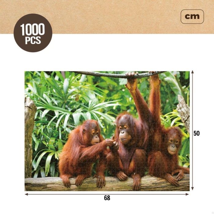 Puzzle Colorbaby Orangutan 6 Unidades 68 x 50 x 0,1 cm 2