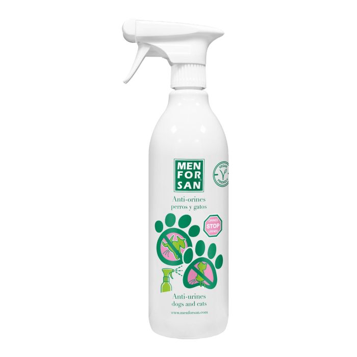 Men For San Spray Antiorines Repelente Educador Perros y Gatos 750 mL - No Tóxico, Natural, No Mancha, Uso Exterior e Interior