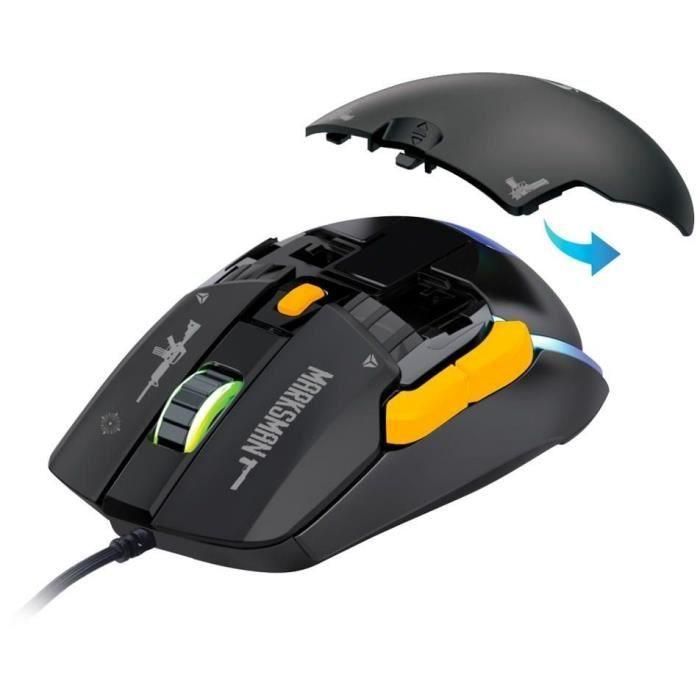 Ratón para juegos - MARKSMAN - YENKEE - YMS 3600BK 3