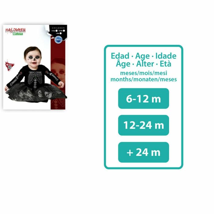 Disfraz para Niños Negro Esqueleto 2