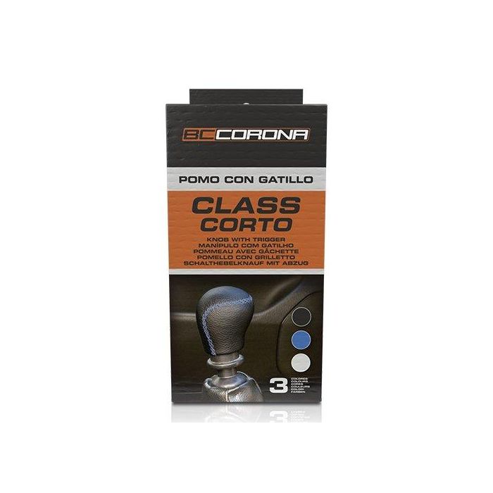 Abc Pomos Pomo Class Corto Negro Gatillo CS10 POM30146 Aluminio PU Simil Piel 30 mm 4