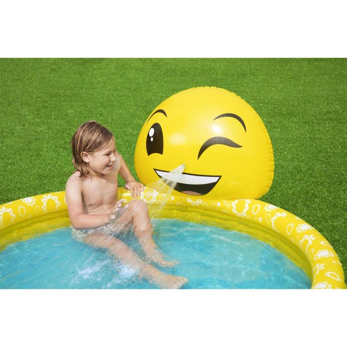 Bestway Piscina Hinchable Infantil Chorro Sonrisa 165x144x69 cm +2 Años Jardin 53081 7