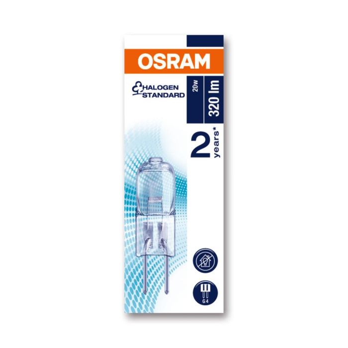 [LVE-4050300308050] Ledvance/Osram Halógena Bajo Voltaje G4 20W 300Lm 2800K   Regulable - Blanco Muy Cálido 1