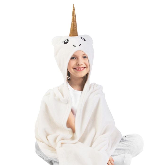 Home Deco Kids Manta Infantil con Capucha Licorne 90x110 cm 1