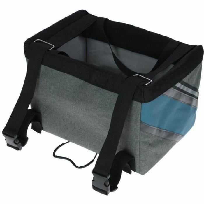 Kerbl KER1685158534211 Bolsa de Bicicleta para Perros o Gatos, Vacaciones, Gris/Azul, 38x29x25 cm 4 Kerbl KER1685158534211 Bolsa de Bicicleta para Perros o Gatos, Vacaciones, Gris/Azul, 38x29x25 cm 4