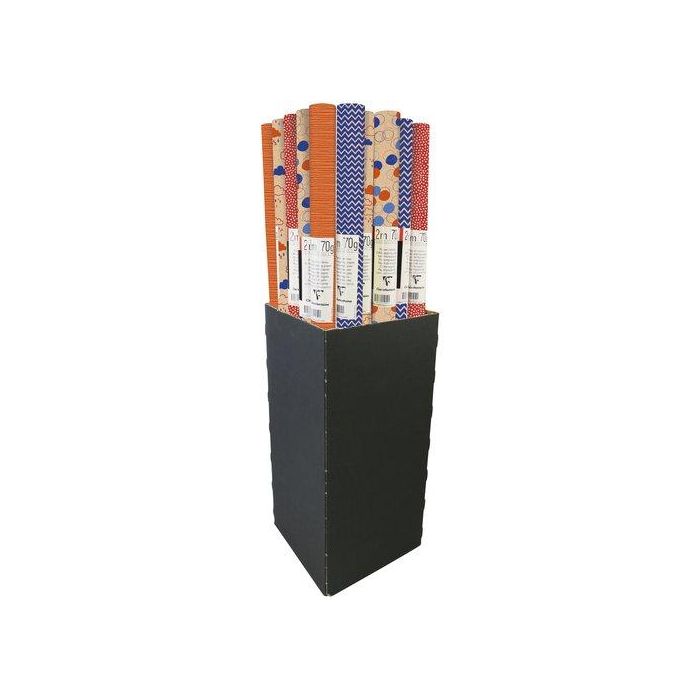Papel De Regalo Rollo Clairefontaine 0,7X2 M (Caja De 60) Kraft Todo Año Adventura