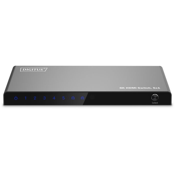 DIGITUS HDMI Switch. 5x1 8K/60Hz HDR. HDCP 2.3 3
