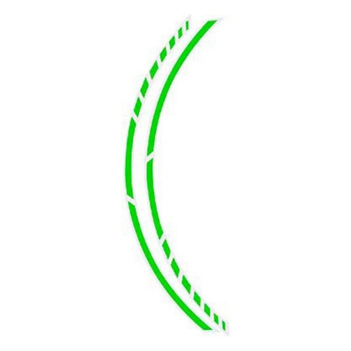 Foliatec FO34448 Pin Striping Racing Neon Verde 14 Bandas 7mmx41cm Llantas Bicicleta Autoadhesivo Resistente UV/Intemperie + Espaciador