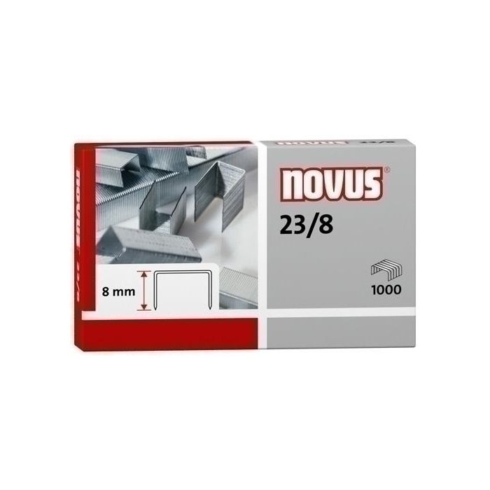 Grapas Novus Gruesos 23/ 8 Galvanizadas Caja De 1000