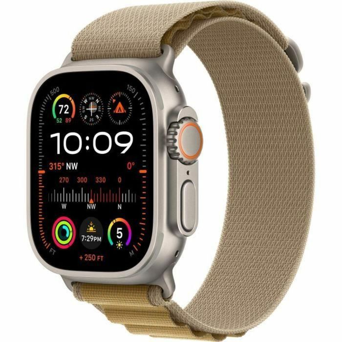 Apple Watch Ultra 2 GPS + Cellular - 49 mm - Caja de titanio natural - Correa Alpine Loop color canela - Mediano