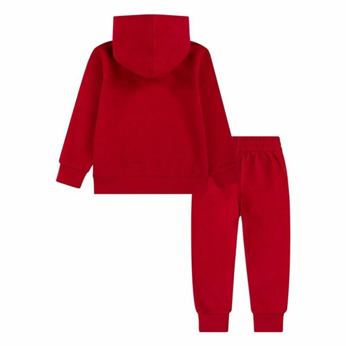 Conjunto Deportivo para Bebé Jordan MJ Brklyn Fleecec Pullover Set Rojo 2 Piezas 1