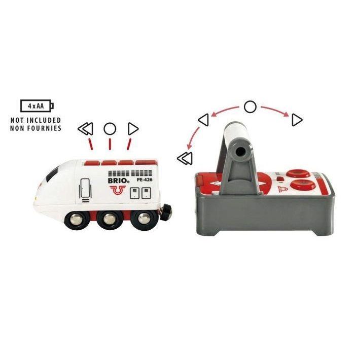 Brio World 33510 Tren de pasajeros controlado por radio con luz y sonido, 2 velocidades y 2 frecuencias para niños +3 años 3 Brio World 33510 Tren de pasajeros controlado por radio con luz y sonido, 2 velocidades y 2 frecuencias para niños +3 años 3