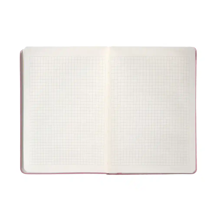 Antartik Cuaderno A4 Tapa Dura Hojas Cuadriculadas Rosa Pastel 100 Hojas 80gr FSC 7