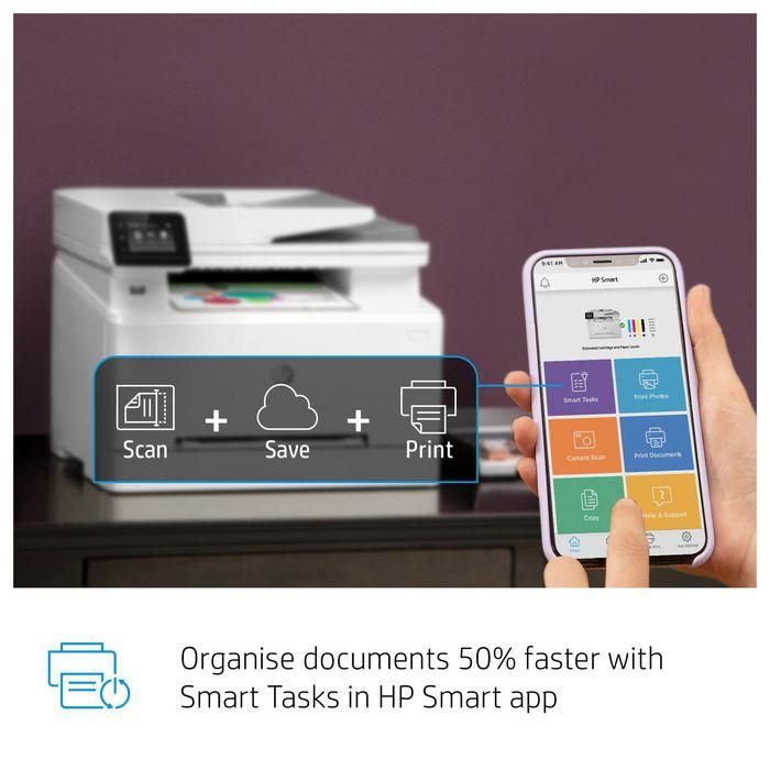 HP M283fdw Impresora Multifunción Láser Color Pro Inalámbrica con Fax, Compatible con HP Smart App y Seguridad 7 HP M283fdw Impresora Multifunción Láser Color Pro Inalámbrica con Fax, Compatible con HP Smart App y Seguridad 7