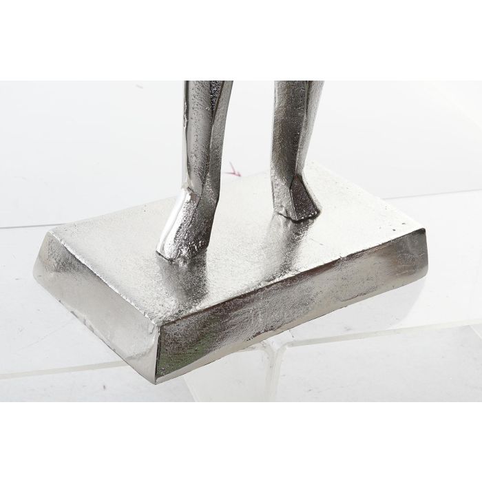 DKD Home Decor Figura Moderna de Aluminio Plateado 13x62x23 cm (Set de 2 Unidades) 2 DKD Home Decor Figura Moderna de Aluminio Plateado 13x62x23 cm (Set de 2 Unidades) 2