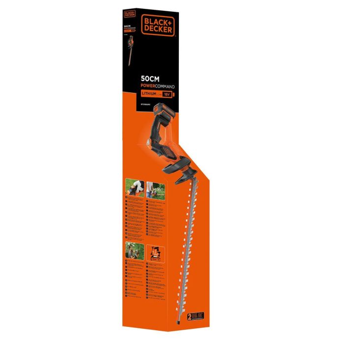 Black+Decker GTC18502PC-QW Litio de cobertura inalámbrica 18V 2Ah 50cm Powercomand 6 Black+Decker GTC18502PC-QW Litio de cobertura inalámbrica 18V 2Ah 50cm Powercomand 6