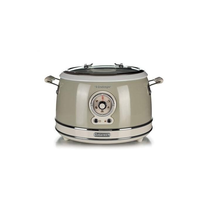 Ariete 2904/03 Olla Arrocera Multifunción Cocción Lenta, Mantener Caliente 24h Vintage Beige 1 Ariete 2904/03 Olla Arrocera Multifunción Cocción Lenta, Mantener Caliente 24h Vintage Beige 1