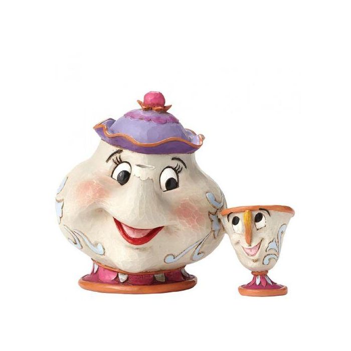 Enesco Figura Disney Mrs Potts y Chip de La Bella y la Bestia - Coleccionable