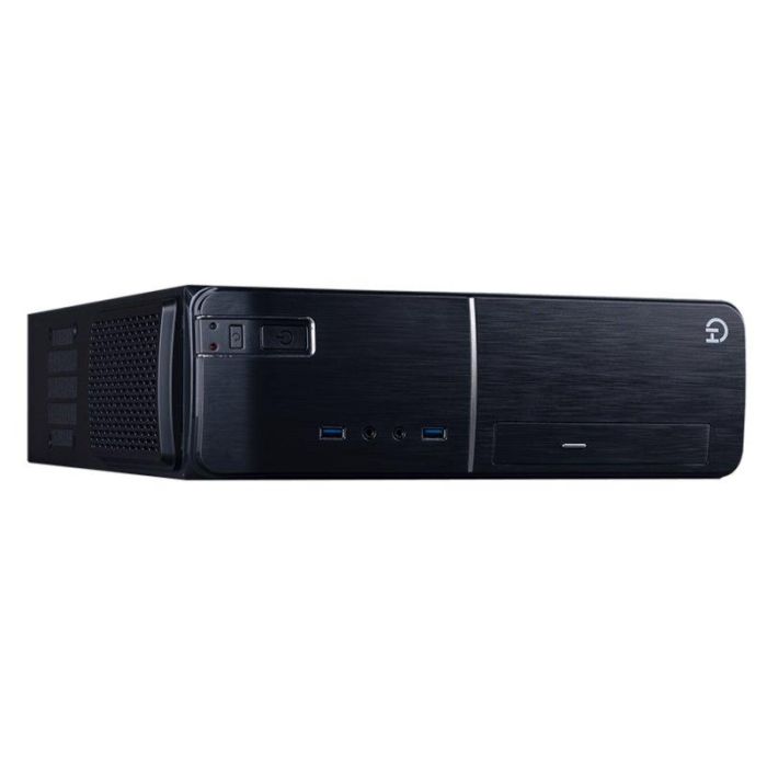 Hiditec SLM20 PRO Torre PC Micro ATX Negro | Chasis SECC Compacto para Hogar/Oficina | USB 3.0, Bahía Slim ODD, Compatible ATX, Posición Vertical/Horizontal 1