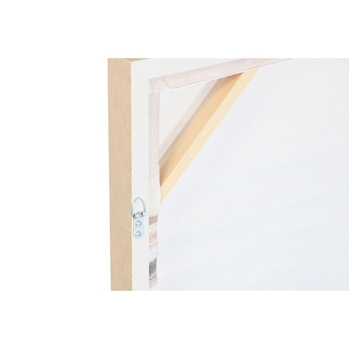 DKD Home Decor Cuadro Moderno Abstracto Azul Blanco, Materiales: Lienzo y PS, 153 cm Ancho x 53 cm Alto (2 Unidades) 1