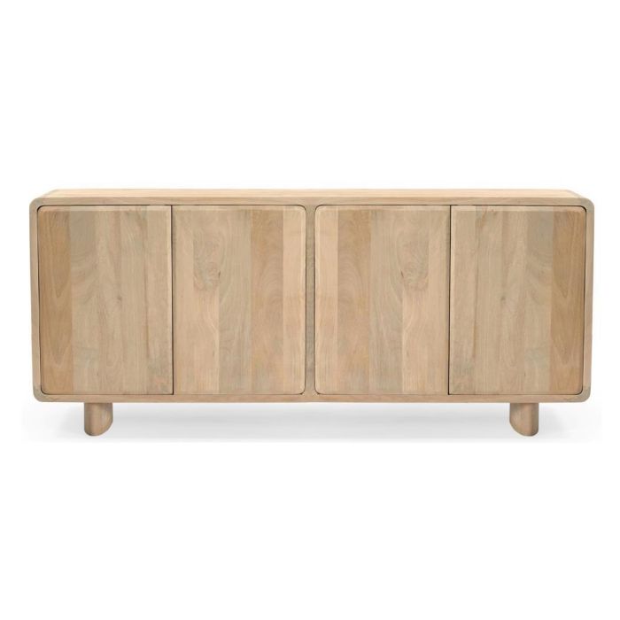 DKD Home Decor Buffet Urban de Roble Marrón 180 cm Ancho, 40 cm Fondo, 80 cm Alto