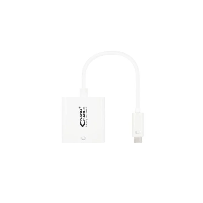 Nano Cable 10.16.4102 Conversor USB Tipo-C Macho a HDMI Hembra 4K 15cm Blanco 0 Nano Cable 10.16.4102 Conversor USB Tipo-C Macho a HDMI Hembra 4K 15cm Blanco 0