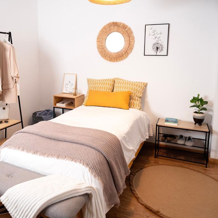 Vinthera Mueble Auxiliar Moa Acero y Madera 60x30x44,5 cm 4