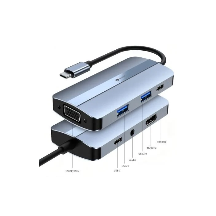 Leotec Base para portátil y replicador de puertos USB 3.2 Gen 1 Type-C Gris 2