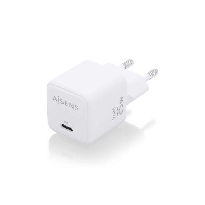 Cargador de Pared GaN Aisens ASCH-25W1P012-W/ 1xUSB Tipo-C/ 25W 1 Cargador de Pared GaN Aisens ASCH-25W1P012-W/ 1xUSB Tipo-C/ 25W 1