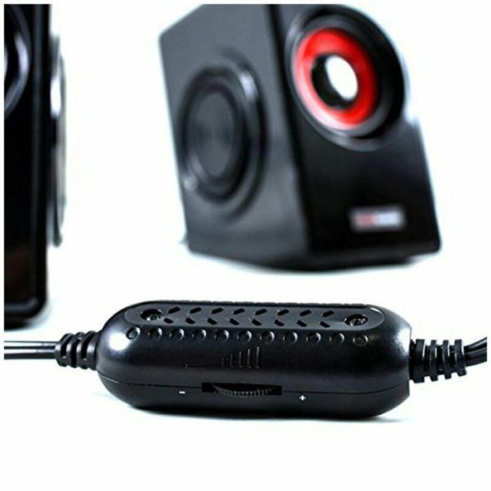 Mars Gaming MS1 Altavoces Gaming Compactos 2.0 con 10W, 6 Drivers (4 Pasivos) y Conexión USB/Jack 3.5mm, Rojo/Negro 3 Mars Gaming MS1 Altavoces Gaming Compactos 2.0 con 10W, 6 Drivers (4 Pasivos) y Conexión USB/Jack 3.5mm, Rojo/Negro 3