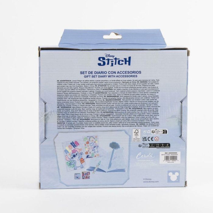 Cerdá Diario Set Stitch 23.5 x 25.0 x 5.5 cm Multicolor para Niños +3 Años 1 Cerdá Diario Set Stitch 23.5 x 25.0 x 5.5 cm Multicolor para Niños +3 Años 1