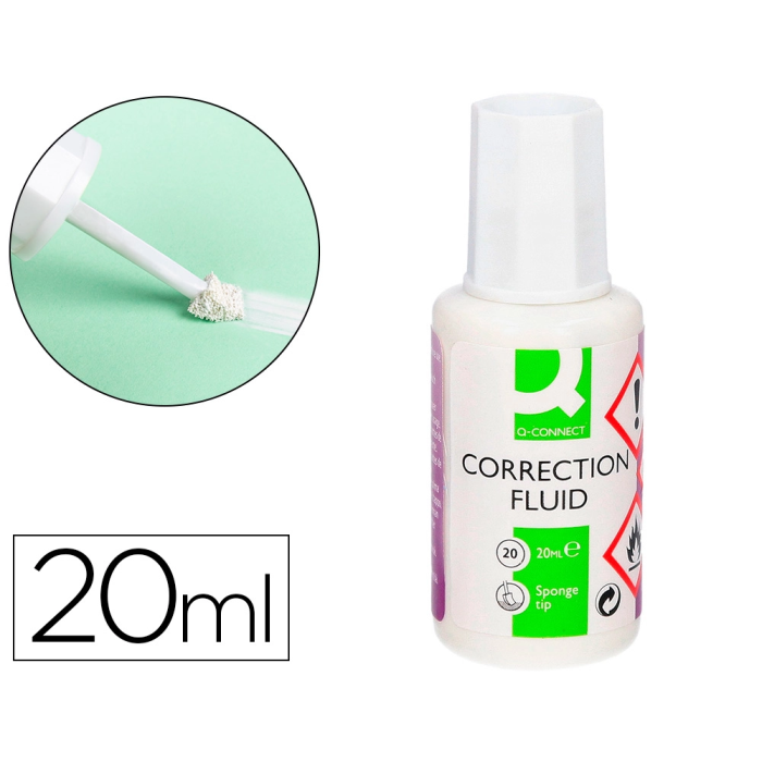 Q-connect Corrector Bote 20 ml con Aplicador de Espuma 0 Q-connect Corrector Bote 20 ml con Aplicador de Espuma 0