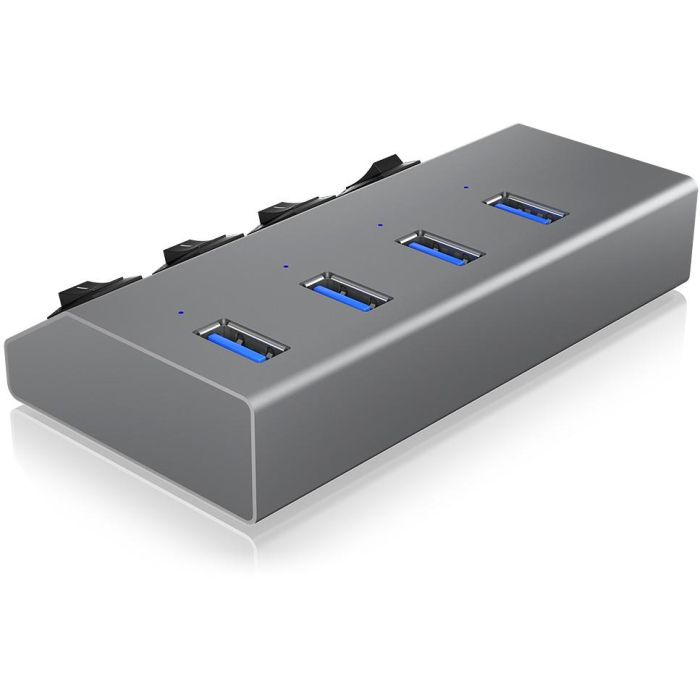 HUB USB 3.0 . 4x USB Type-A Anschlüsse. An-/Ausschalter für jeden Port ICY BOX 2