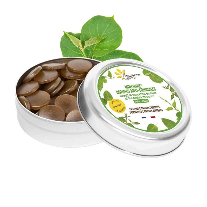 Mincifine Gummie Control Antojos, Suplemento Dietético para Reducir Antojos y Hambre, Sabor Grosella Negra, 80g