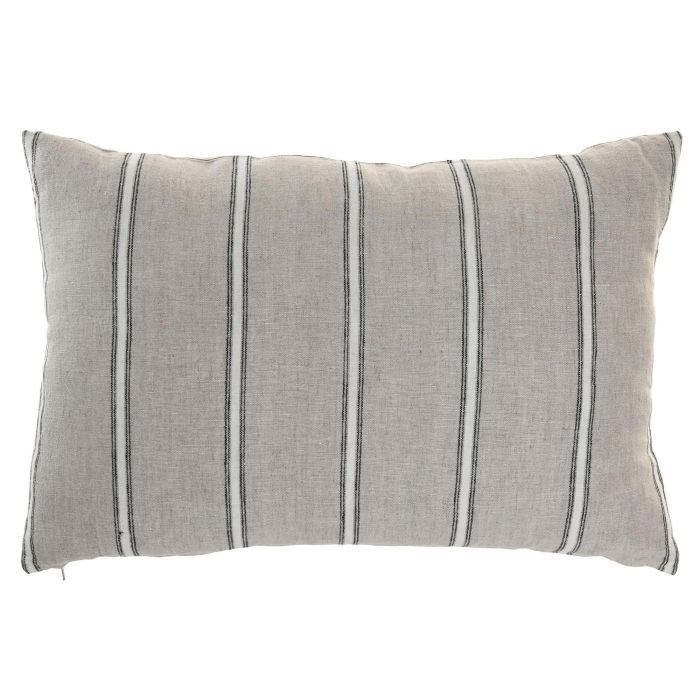 DKD Home Decor India lino 1c25 Cojin Tradicional Natural 40 x 60 cm (2 Unidades)