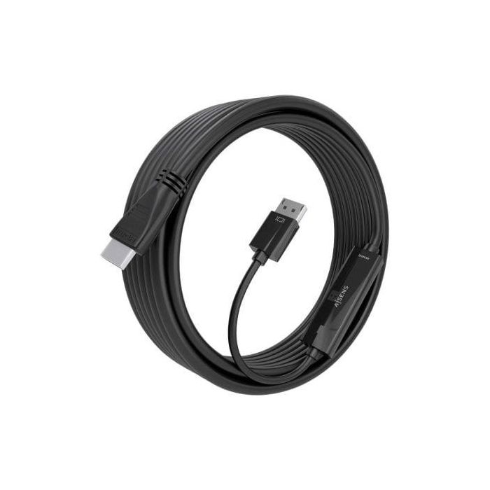 AISENS - CABLE CONVERSOR DISPLAYPORT A HDMI 4K@60HZ, DP/M-HDMI/M, NEGRO, 5.0M 1 AISENS - CABLE CONVERSOR DISPLAYPORT A HDMI 4K@60HZ, DP/M-HDMI/M, NEGRO, 5.0M 1