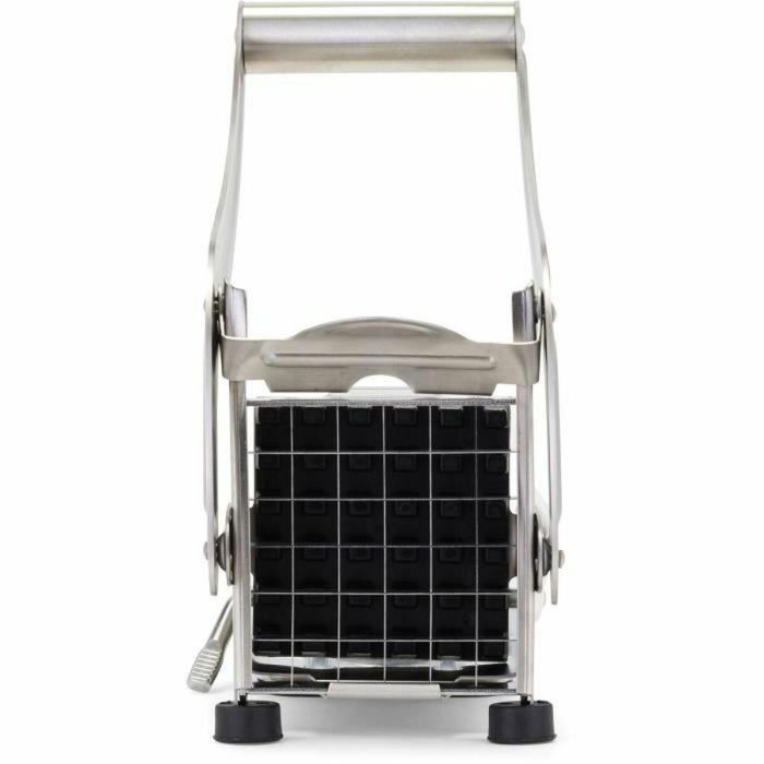 Livoo MEN410 Cortador de Papas Fritas de Acero Inoxidable con 2 Rejillas, Patas Antideslizantes y Ventosa 4