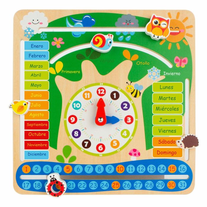 Juego Educativo Colorbaby Calendario 30 x 30 x 3 cm (6 Unidades) 2