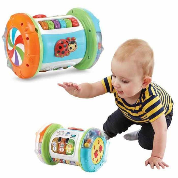 Vtech Rodillo mágico 3 en 1 Multiactividades con 3 botones LED de colores, luces y sonidos para bebés de 6 a 36 meses, 25x15x24,1cm 10 Vtech Rodillo mágico 3 en 1 Multiactividades con 3 botones LED de colores, luces y sonidos para bebés de 6 a 36 meses, 25x15x24,1cm 10